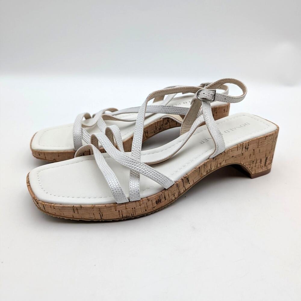 Donald Pliner Rosalie Slingback Sandals Open Toe Women's White Size US8.5 EU39